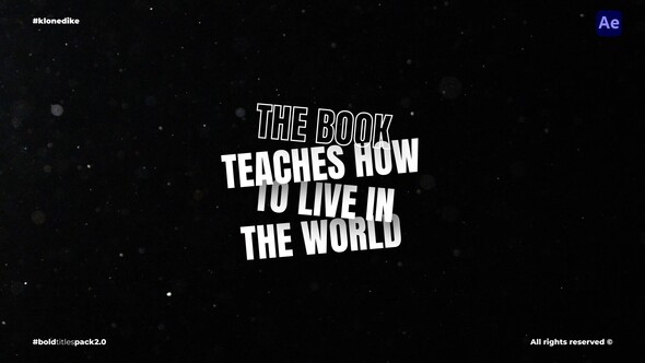 Bold Titles 2.0 Titles template preview