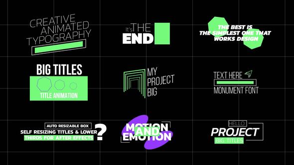 Big Text Animation | AE Titles template preview