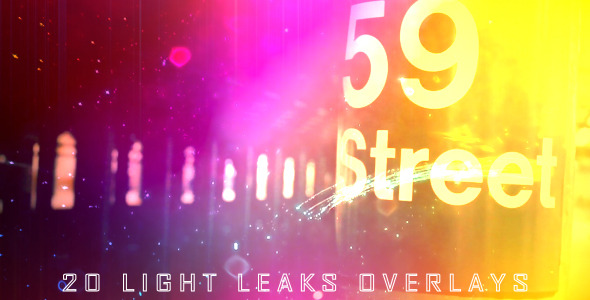 20 Light Leaks Overlays
