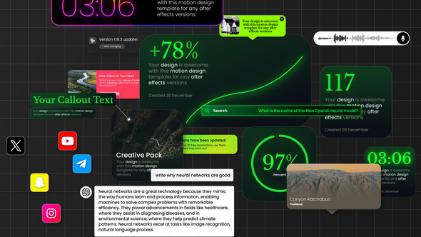 Creative Pack Titles template preview