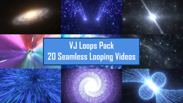 Outer Space Journey VJ Loop Pack - 20 Loops alt