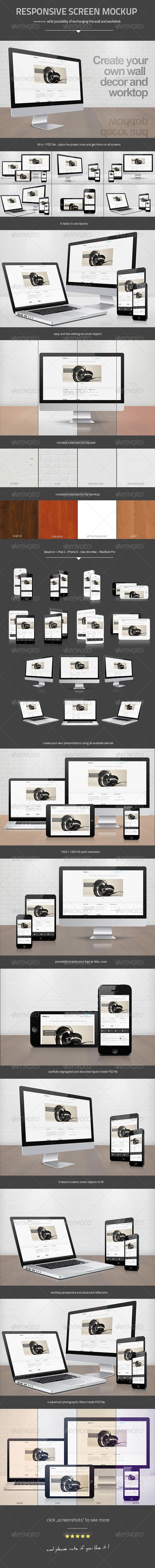 Responsive Screen Mock-up - Miscellaneous Apparel