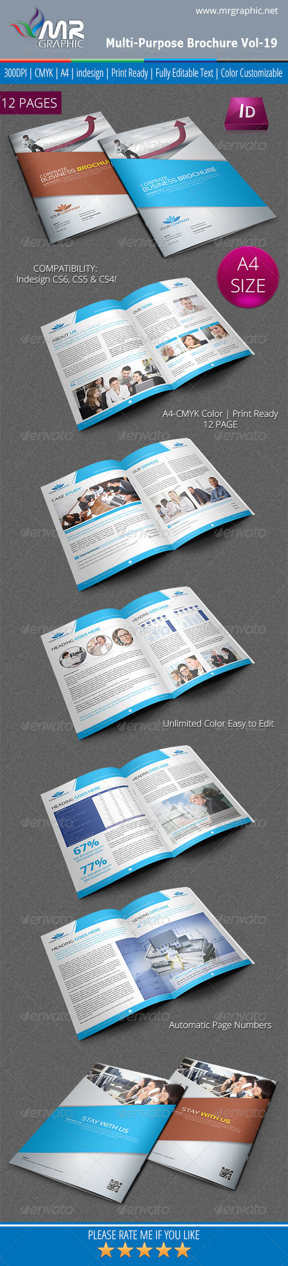 Multipurpose Business Brochure Template Vol-19 - Corporate Brochures