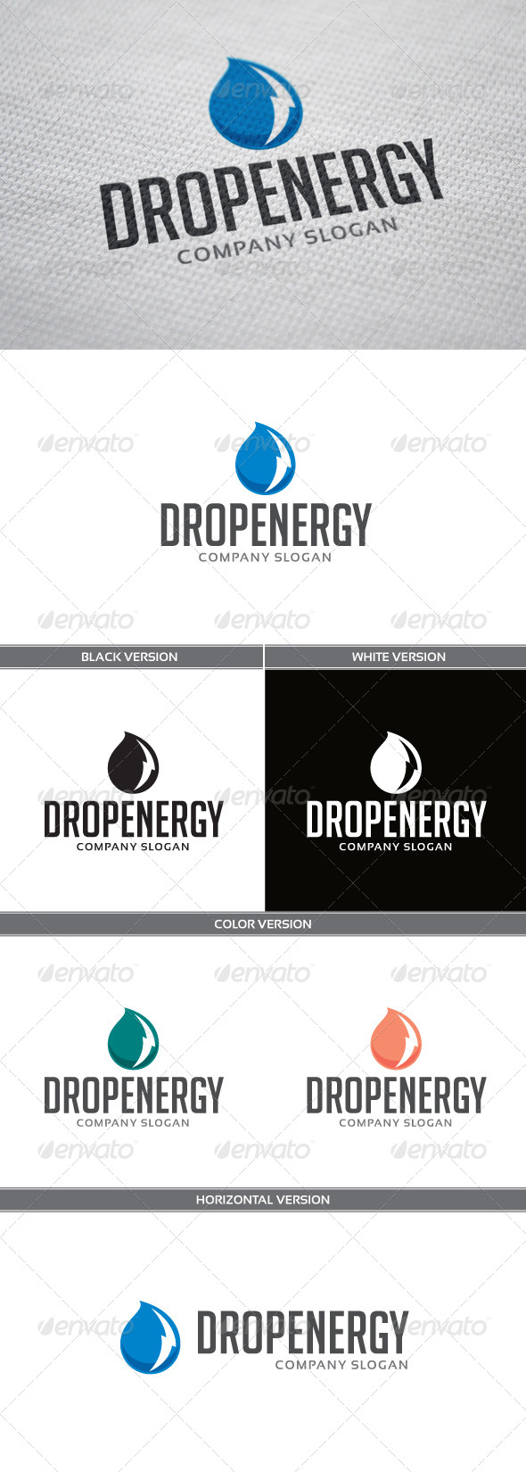 DropEnergy Logo - Objects Logo Templates