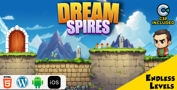 Dream Spires HTML5 Construct 3 Game