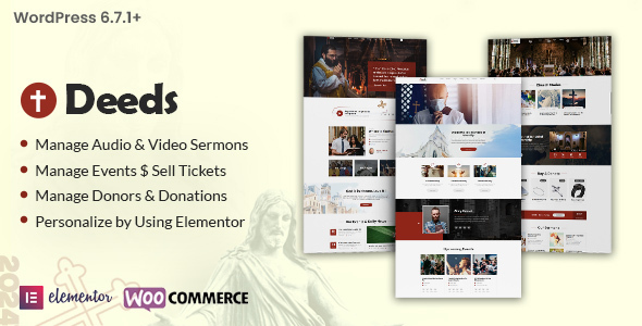 Deeds - The Best Church WordPress Theme 2025