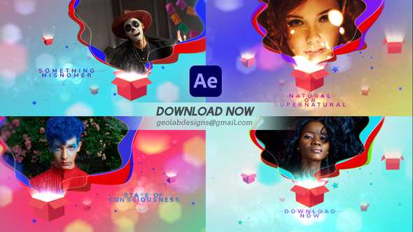 Mysterious Box Slideshow Video Displays template preview