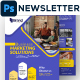 Marketing Solutions Newsletter PSD Template 