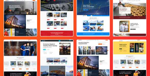 Industry - Factory React Template by DexignZone | ThemeForest