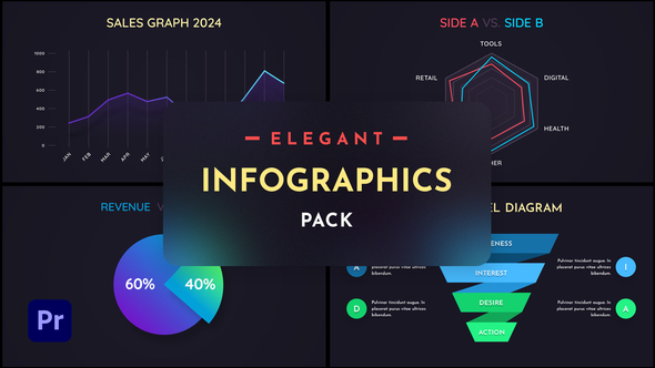 Elegant Infographics Vol.1 for Premiere Pro Premiere Pro template preview