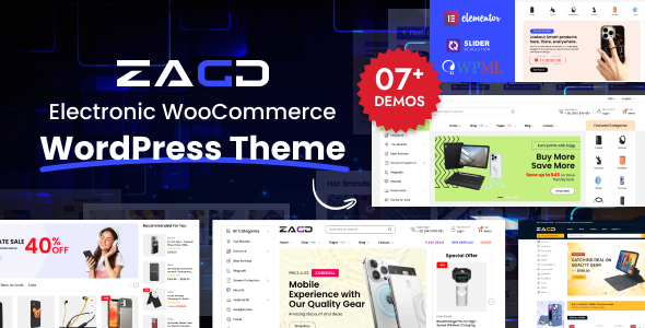 Zagg - Electronics & Accessories WooCommerce WordPress Theme