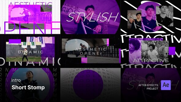 Intro/Opening - Short Stomp After Effects Project Files Openers template preview