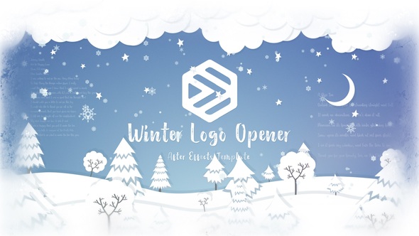 Minimal Winter Logo Logo Stings template preview