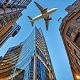 City Plane Flies By