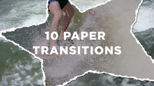 10 Paper Transitions Elements template preview