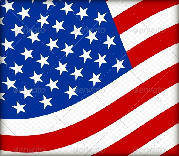 Flag of the USA - Decorative Symbols Decorative