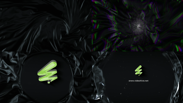 Black Cloth wave logo Reveal Logo Stings template preview