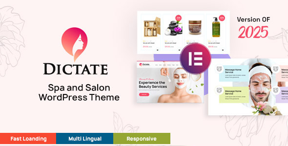 Dictate - Spa and Beauty Salon WordPress Theme