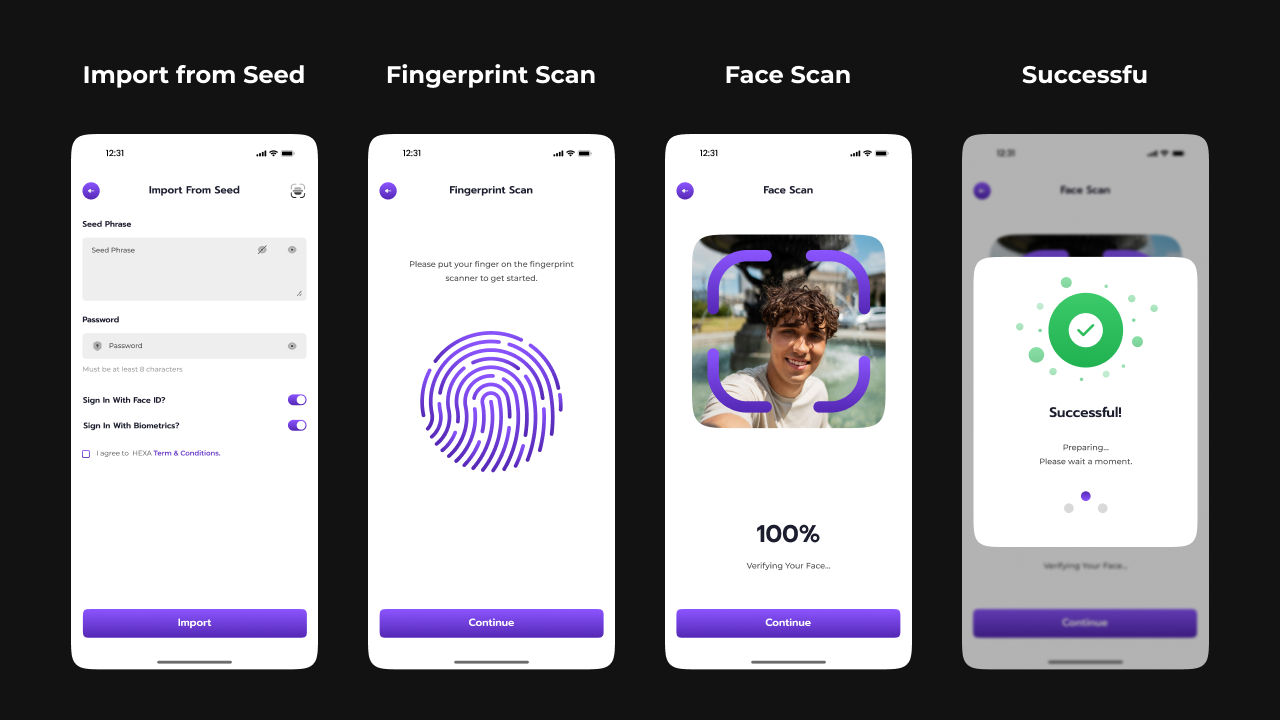Hexa | Crypto Exchange App | React Native Expo Template by codeforge0