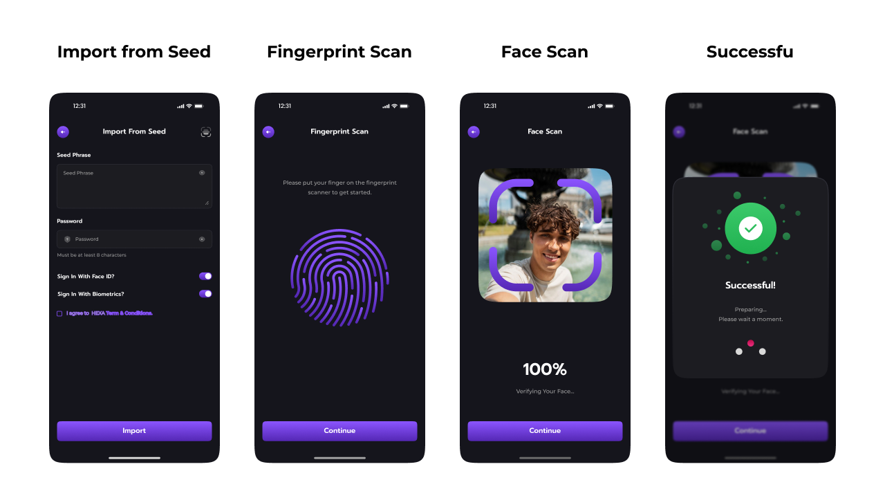 Hexa | Crypto Exchange App | React Native Expo Template by codeforge0