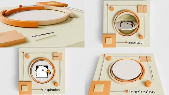 Geometric Flow logo Openers template preview