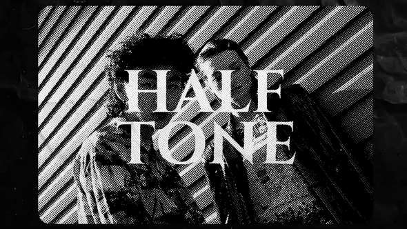 Halftone Effect Elements template preview