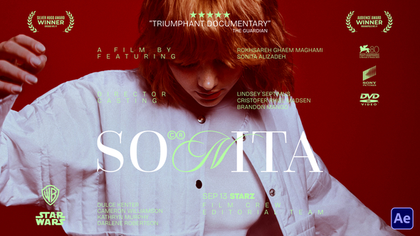 Anora Cinematic Titles Titles template preview