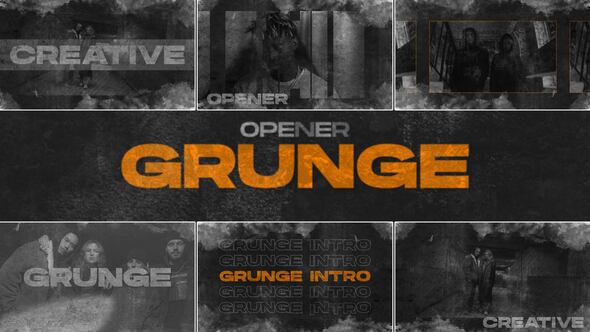 Grunge Intro Openers template preview