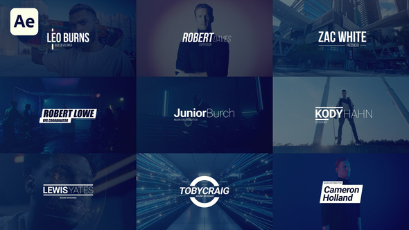 Creative Titles Typography Titles template preview