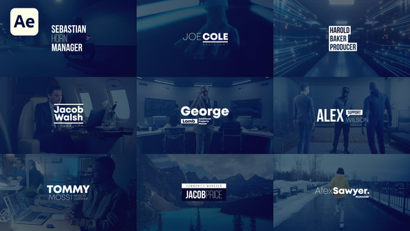 Titles Typography Pack Titles template preview