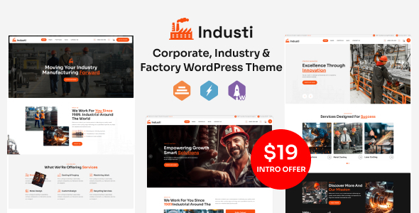 industi – Industry & Factory WordPress Theme