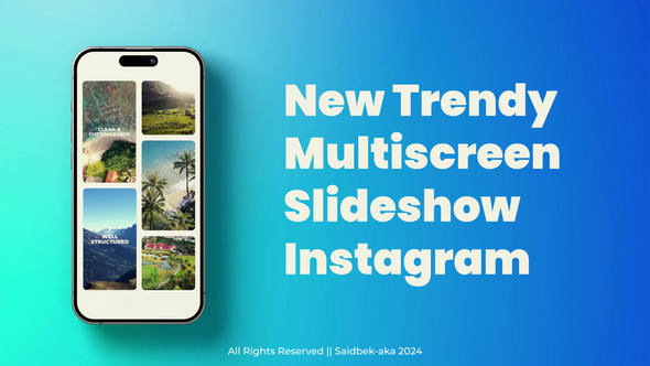 Instagram Multiscreen Slideshow Openers template preview
