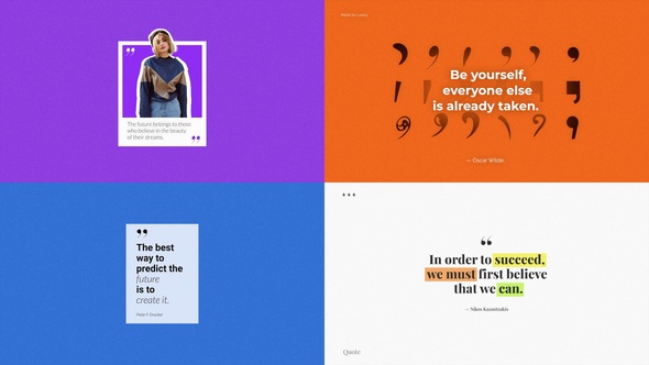 Quotes Elements template preview
