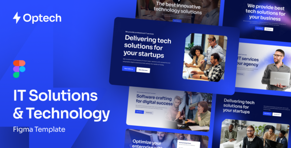 Optech - IT Solutions & Technology Figma Template