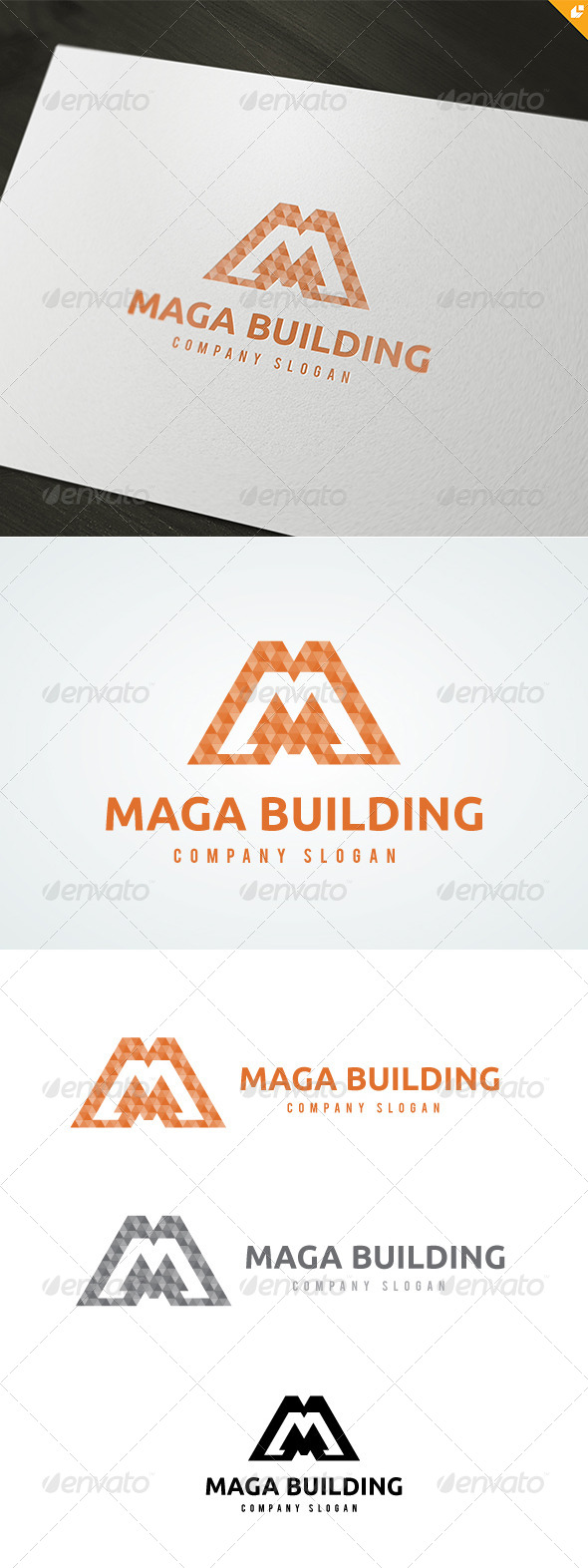 Maga Building Logo - 3d Abstract