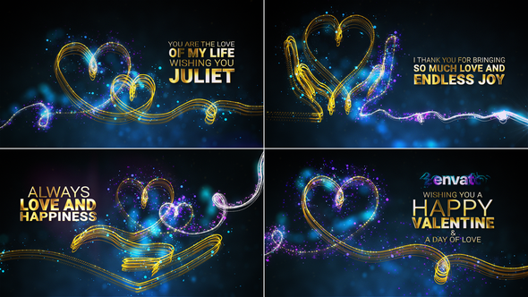 Valentine's Day Wishes //  Valentine's Day Greetings Openers template preview