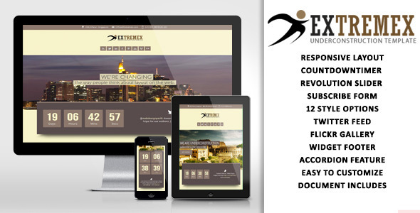 Extremex - Underconstruction - ThemeForest 4676003