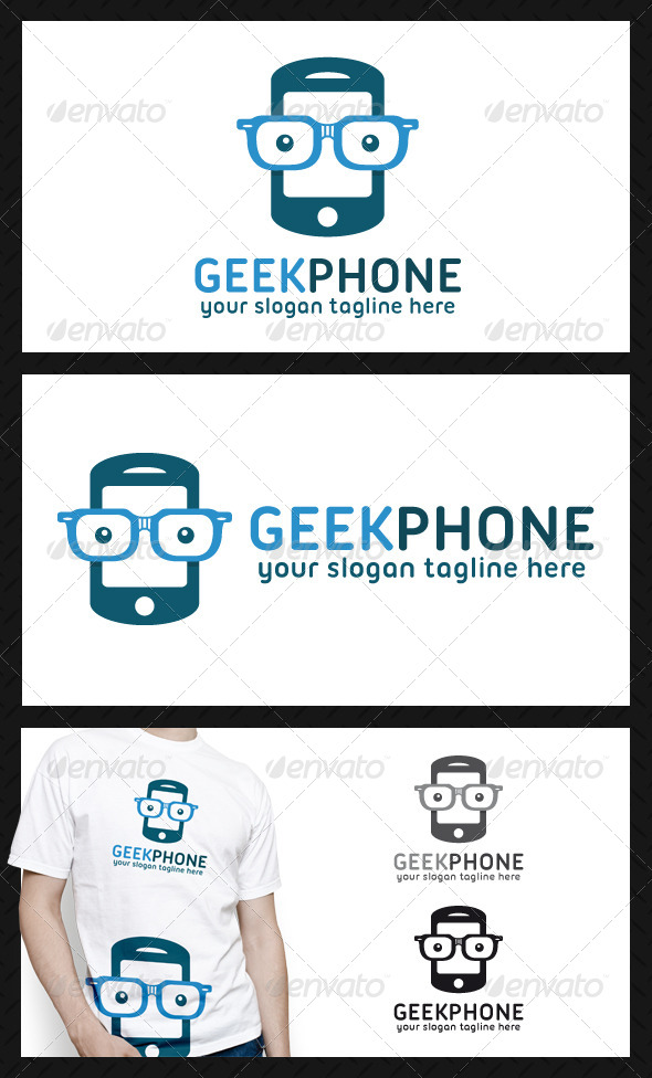 Geek Phone Logo Template - Objects Logo Templates