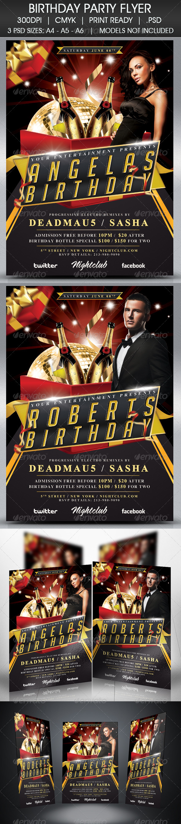 Birthday Party Flyer - Events Flyers