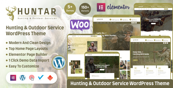 Huntar - Hunting & Outdoor Hobby WordPress Theme