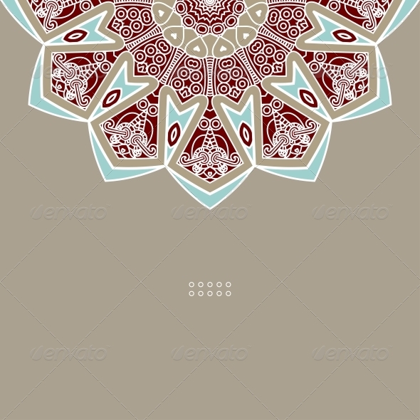Vector Round Decorative Design Element - Decorative Symbols Decorative