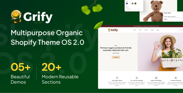 Grify | Multipurpose Organic Shopify Theme OS 2.0