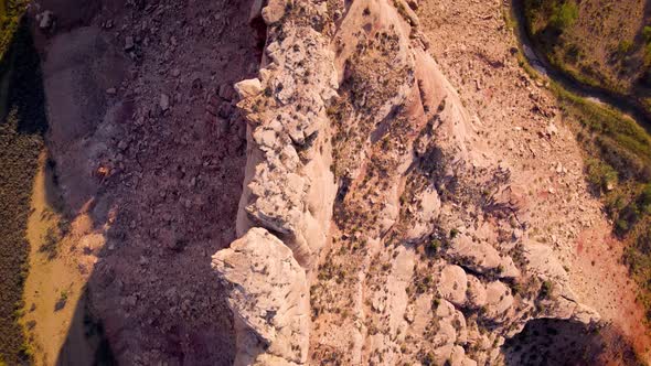 Aerial of the San Rafael River Canyon in Utah alt