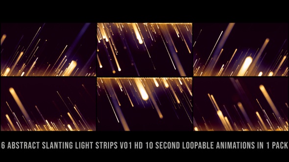 Slanting Light Strips Gold V01