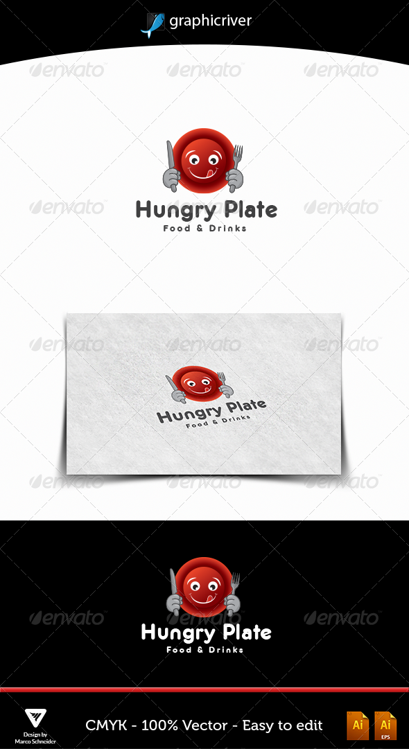Hungry Plate - Food Logo Templates