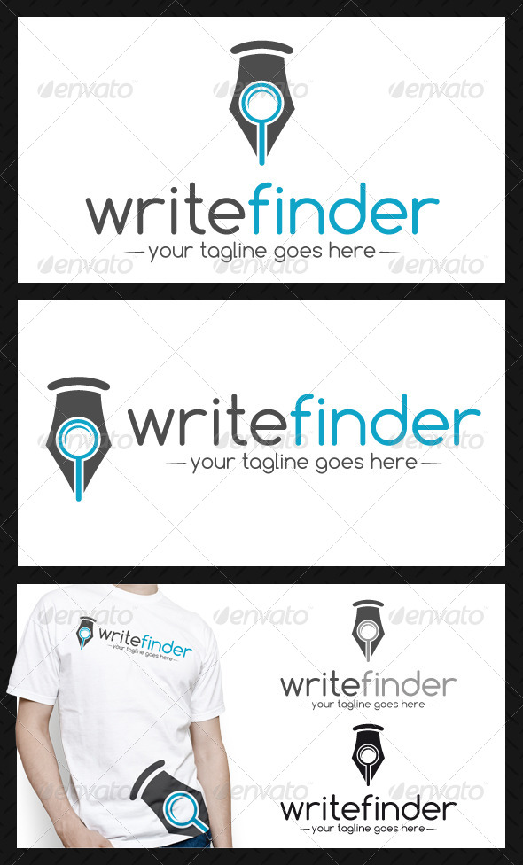 Writer Finder Logo Template - Symbols Logo Templates