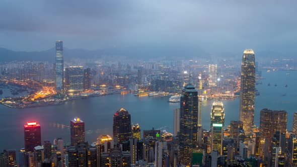 Timelapse of Hong Kong city,China alt