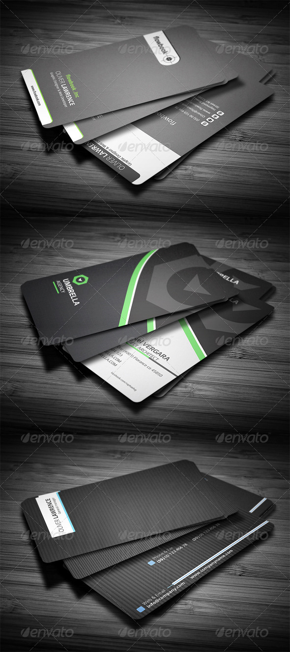 3 in 1 Business Card Bundle #3 - Corporate Business Cards