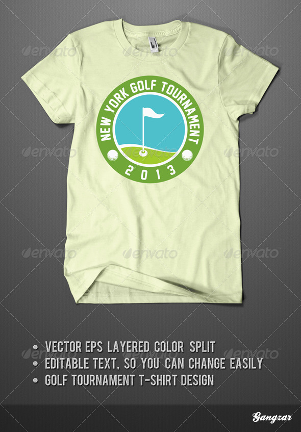 Golf Tournament T-shirt Design by gangzar | GraphicRiver