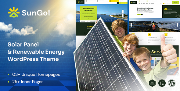 Sungo – Ecology & Solar Energy WordPress Theme